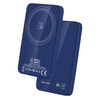 Blavec Magnetische Powerbank fürs Telefon BJ-04 5000 mAh 22,5W 3in1 kompatibel mit MagSafe USB-C - Marineblau Glas