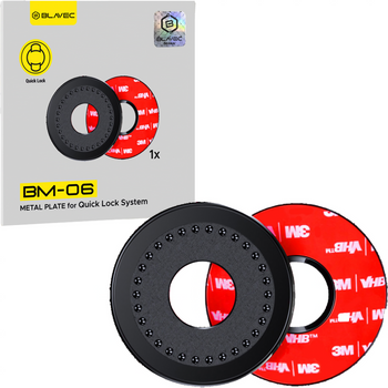 Blavec Plättchen für Quick-Lock-Halterung BM-06 Ring (58mm) Schwarz