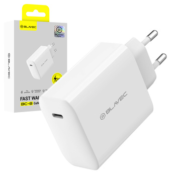 Blavec Netzladegerät BC-8 GaN4 USB-C PD QC 65W 3A - Weiß