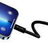 Blavec Kabel Candy mit Geflecht USB-C auf USB-C PD 60W 3A 1 m - Schwarz
