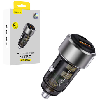 Blavec Autoladegerät BS-05B Nitro - USB + Typ C - QC 3.0 83W (CCBS05BN-UCB) schwarz