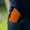 Blavec Magnetische Powerbank fürs Telefon BJ-04 10000 mAh 22,5W 3in1 kompatibel mit MagSafe USB-C - Orange Glas