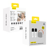 Blavec Kabelloser Lautsprecher Bluetooth WS-07 Karaoke Party 5W mit 2 Mikrofonen - Weiß