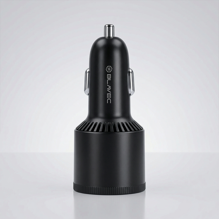 Blavec Autoladegerät BS-06D-C Trip - USB + 2xTyp C - QC 3.0 95W mit Kabel Typ C auf Typ C (CCBS06DCQ-U2CB) schwarz