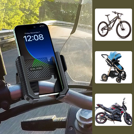 Blavec Fahrrad-/Motorradhalterung fürs Telefon BV-01 Velo für den Lenker - Schwarz