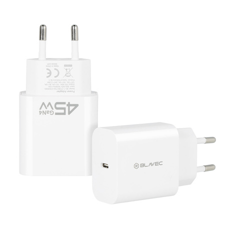 Blavec Netzladegerät BC-7 GaN4 USB-C PD QC 45W 3A - Weiß