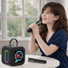 Blavec Głośnik Bezprzewodowy Bluetooth WS-09 Karaoke Fun 10W z 2 Mikrofonami i Wyświetlaczem - Czarny